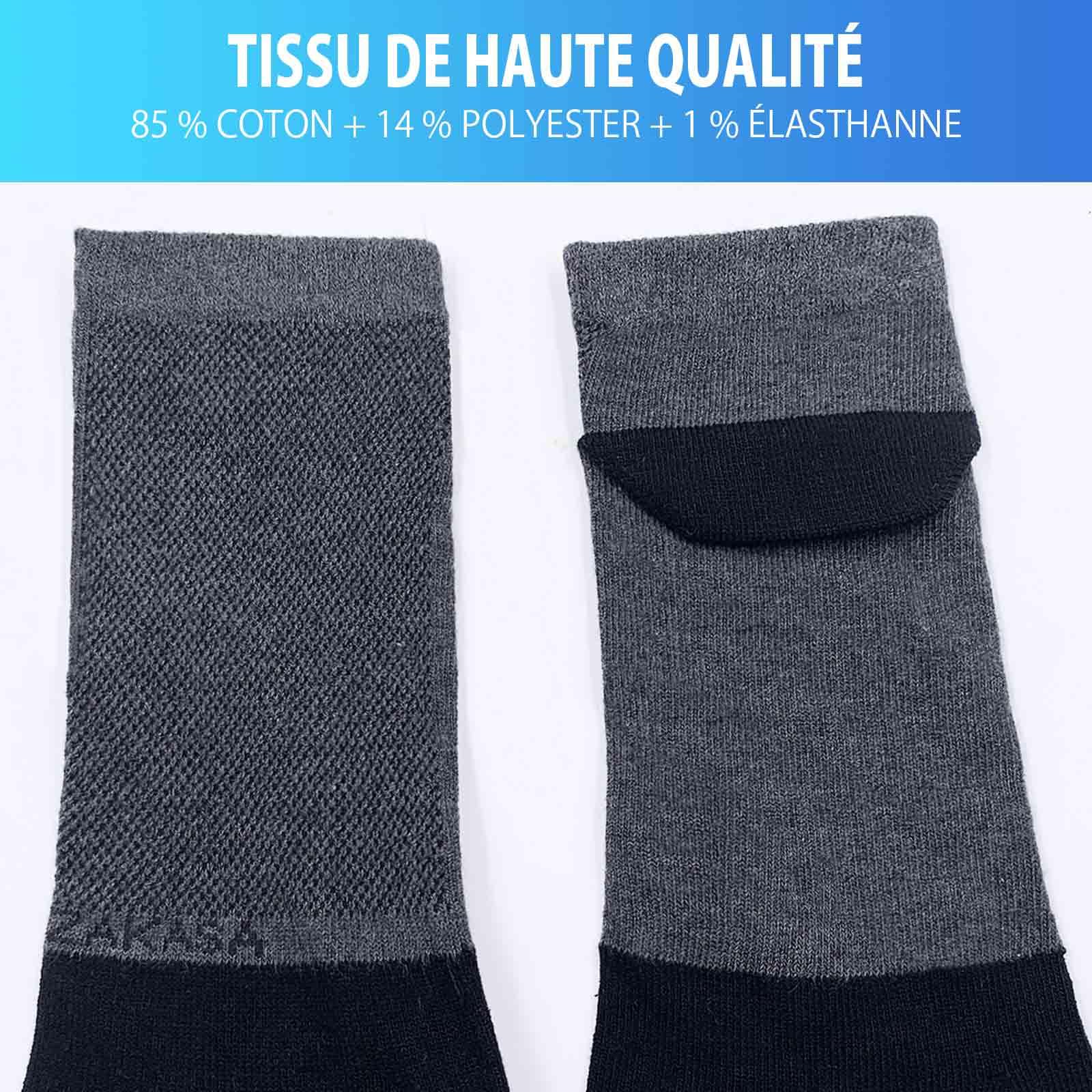 PUTUO Chaussettes à Doigts de Sport pour Homme: Chaussettes de Sport en Cotton à 5 Orteils pour Homme Courtes Socquettes de Sport Respirantes avec Cinq Doigt de Pied 5 Paires