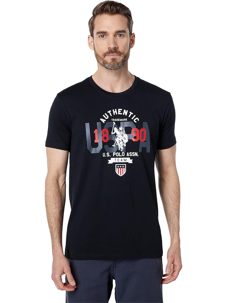 U.S. POLO ASSN. Short Sleeve Crew Neck Authentic Graphic Tee