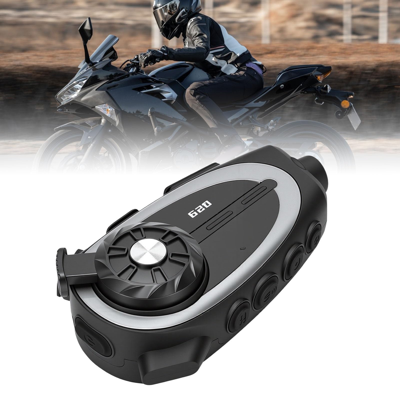 Casco da Motociclista Cuffie Bluetooth Altoparlante Suono HiFi con Fotocamera 1080P per Viaggi a Lunga Distanza e Pendolarismo in città