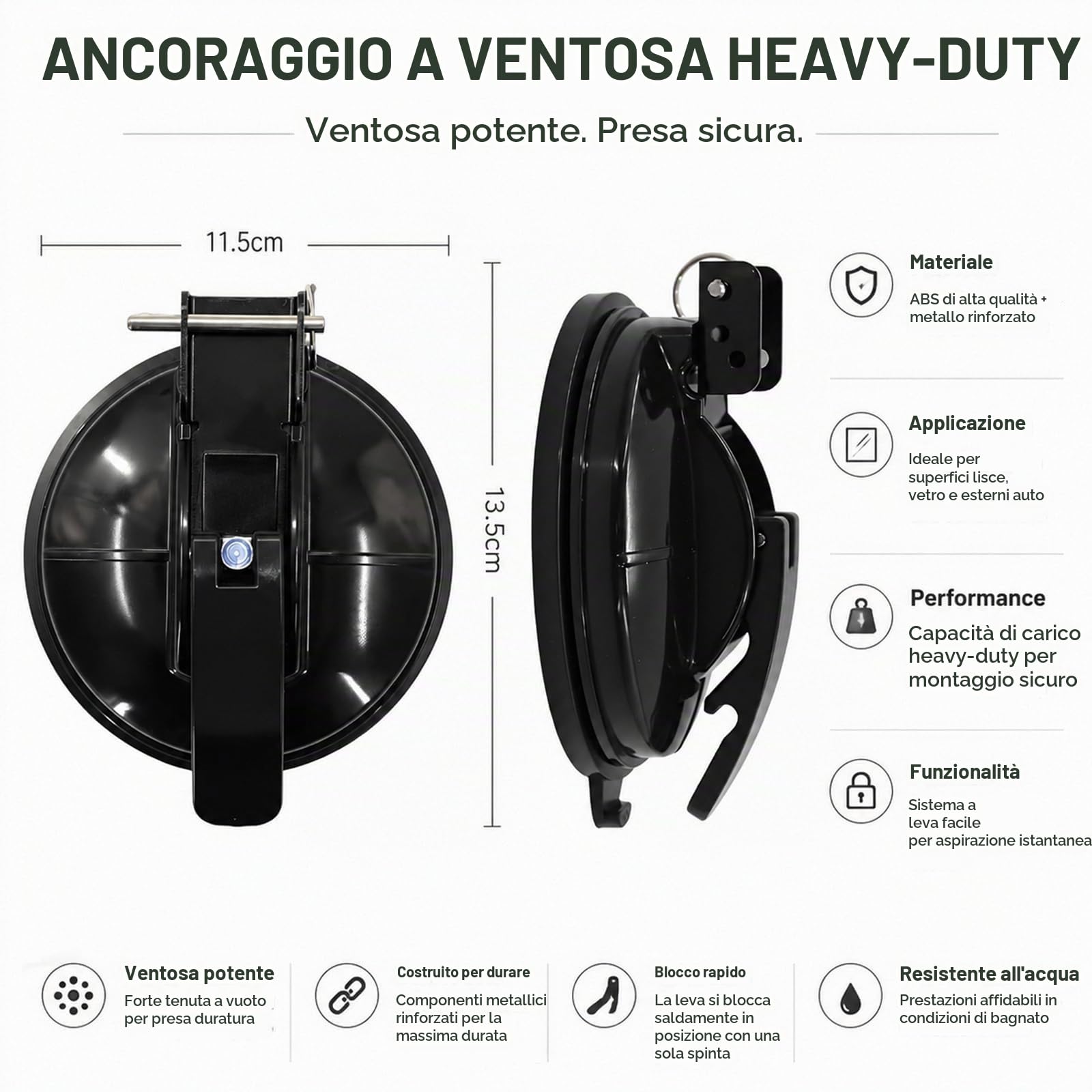 2 Pezzi Supporto per Tenda da Sole per Camper & Roulotte, Supporto Robusto per Piedi della Tenda, Compatibile con Thule, Fiamma, Adatto per VW T5/T6, Ford Transit, Mercedes Marco Polo, FIAT