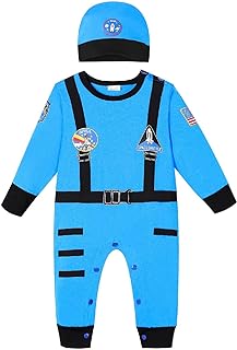 Zusnxaxe Newborn Infant Baby Boy Girl Costume Outfit Uniform Astronaut Bat Costume Clothes Ropmer Prisoner with Hat Long