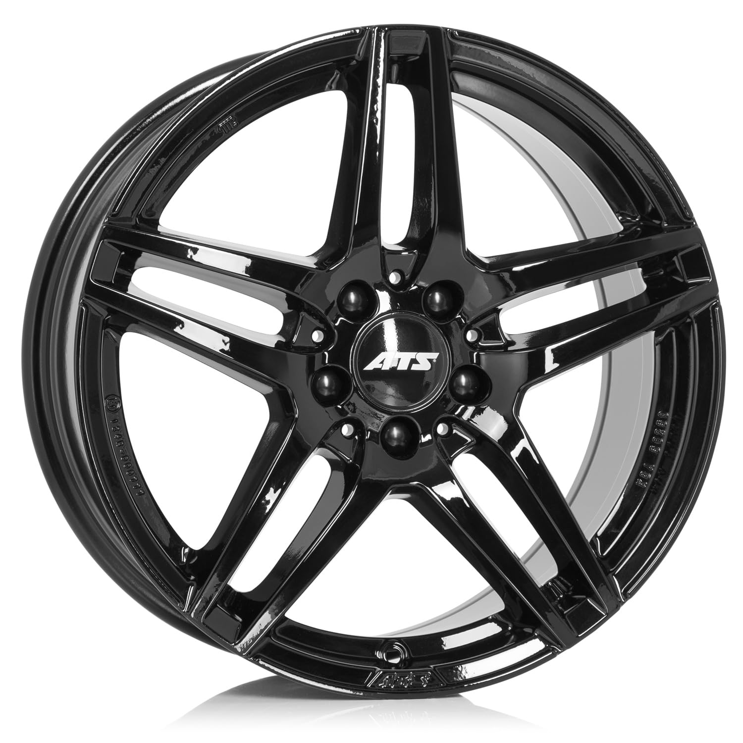 ATS - Llanta Aluminio 7,5X17 Mizar 5/112 ET47 CH66,6, Color: Gloss Black
