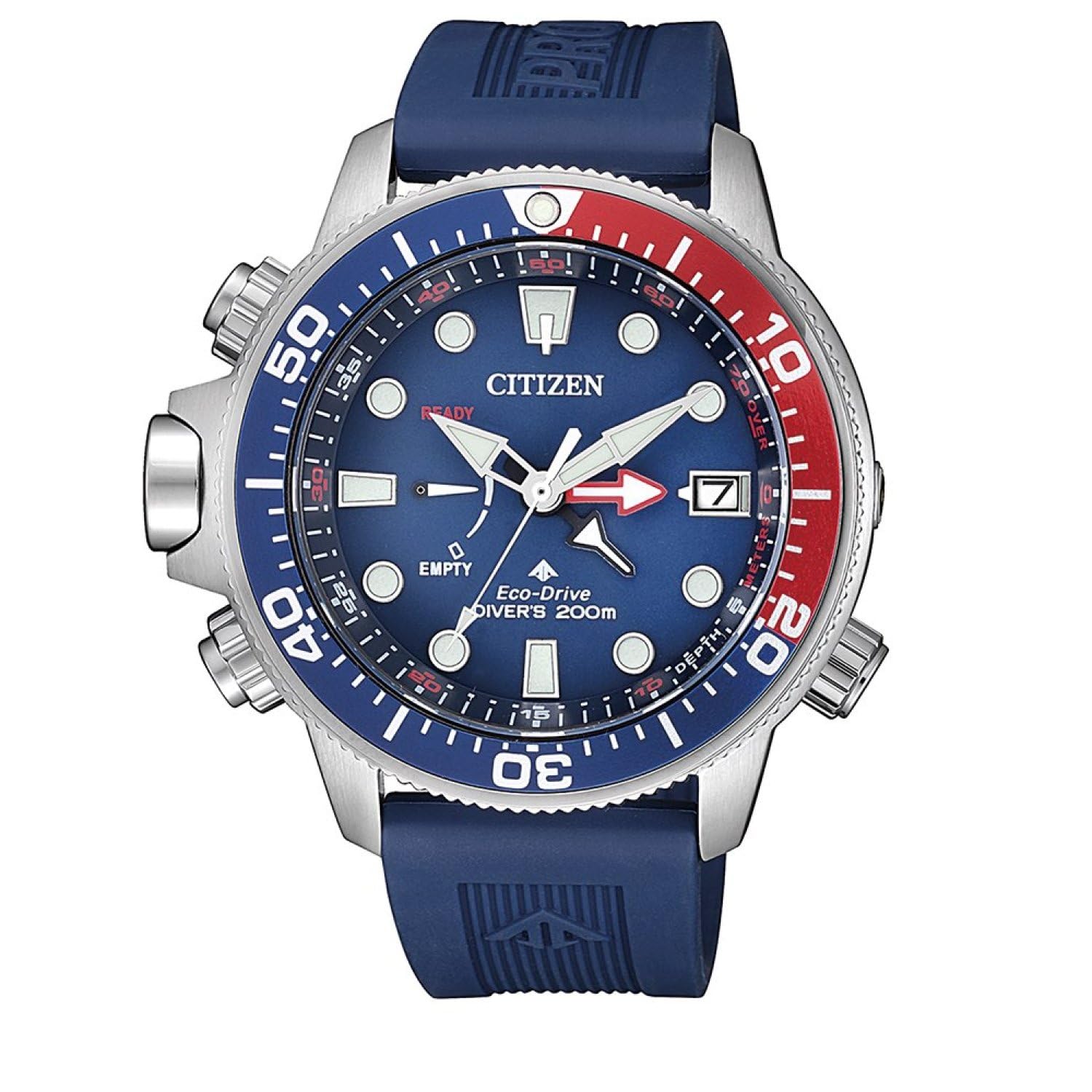 Citizen Watch BN2038-01L, Bleu, Correa