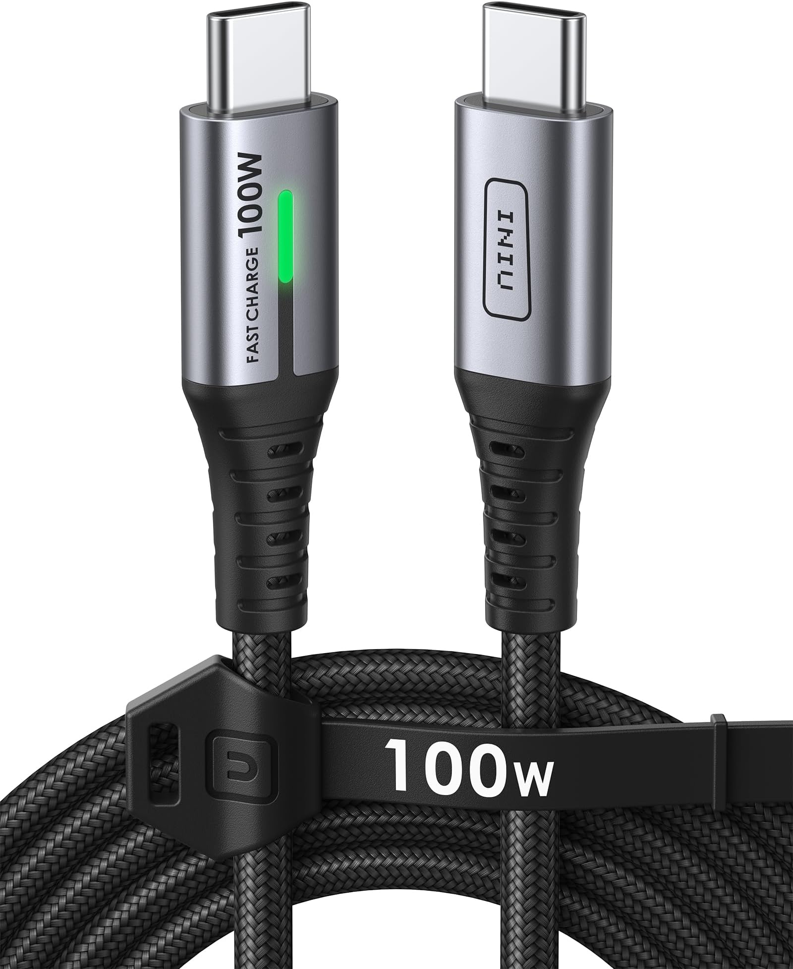 INIU USB C Cable, 2M 100W PD Super Fast Charging USB C to Type-C Cable, Braided USBC Phone Charger Cable for iPhone 17 16 15 Pro Max Samsung S25 S24 Ultra iPad Air MacBook Xiaomi etc