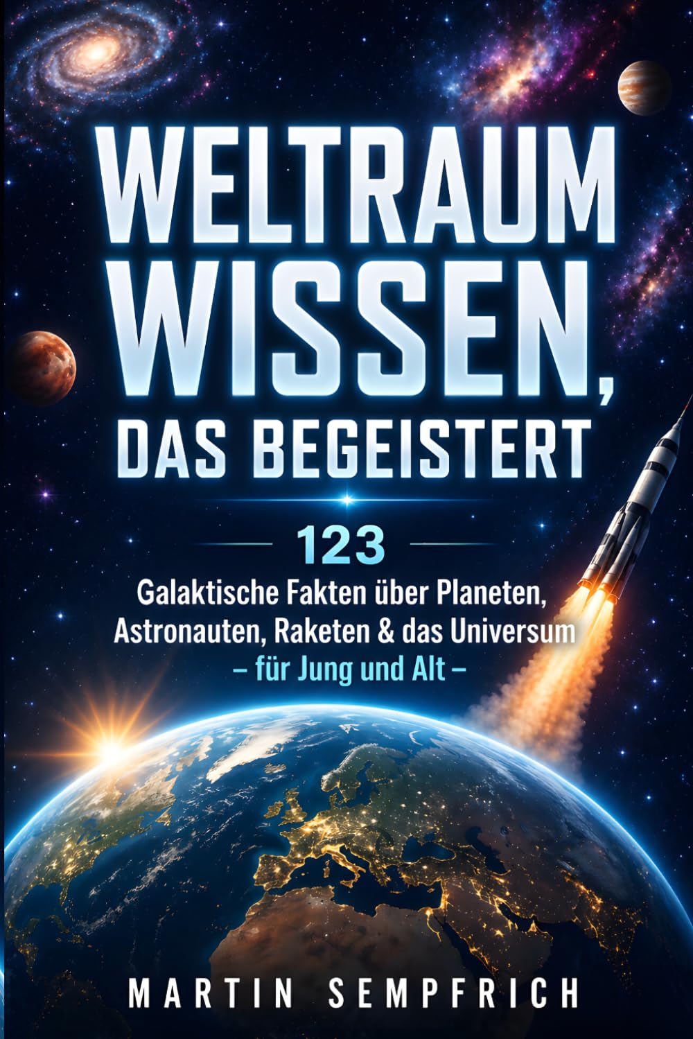 Weltraum-Wissen, das begeistert: 123 galaktische Fakten über Planeten, Astronauten, Raketen & das Universum - für Jung und Alt
