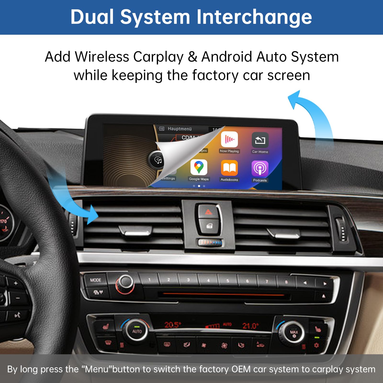 Amazon.co.jp: Road Top ワイヤレス Carplay Android Auto BMW 3 4 5