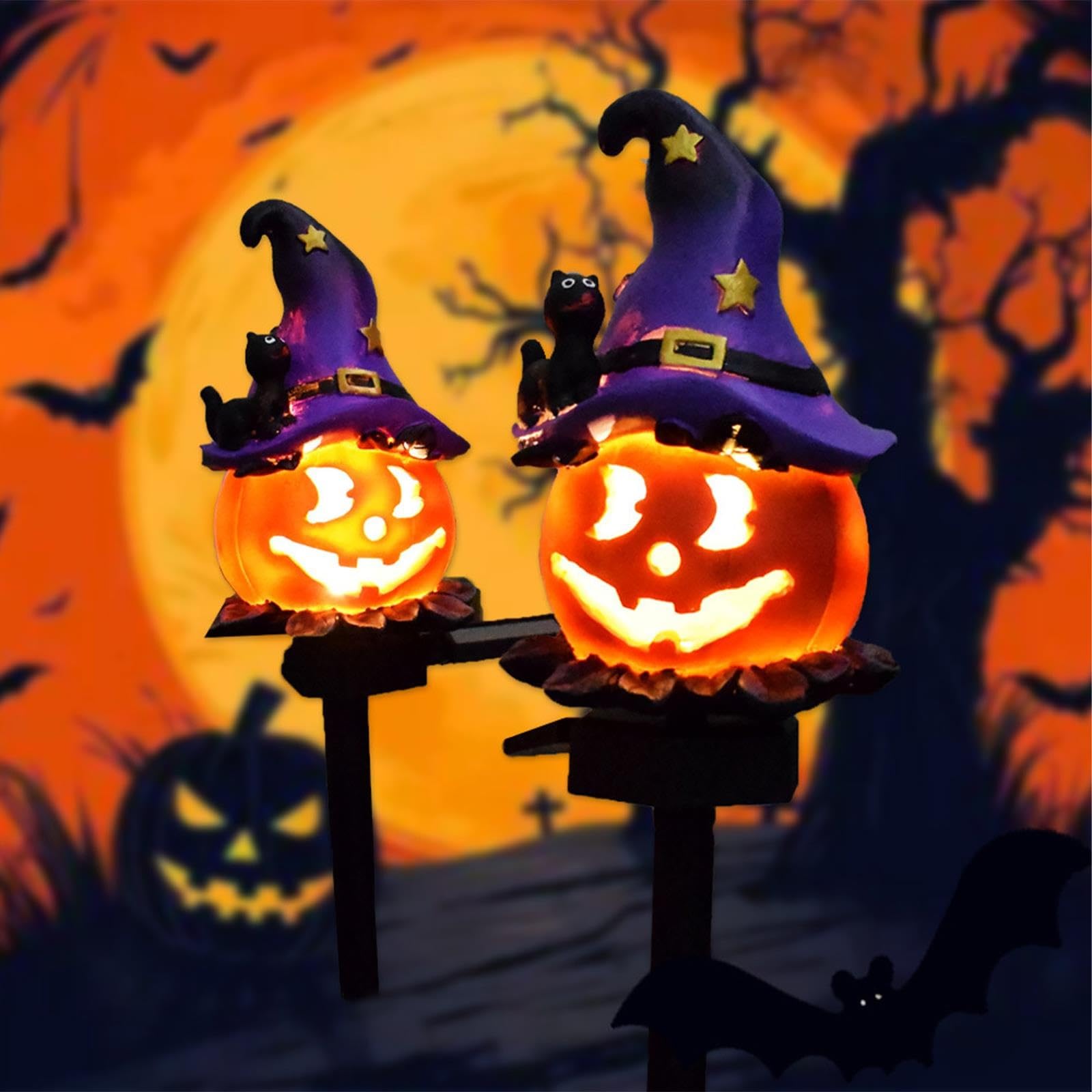 Solar Wizards Pumpkin Ground Light, luci solari di Zucca