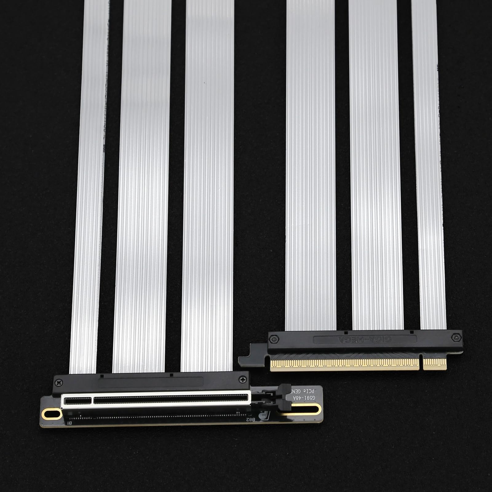 PCIe X16 GEN5 Riser kabel z pionowym uchwytem GPU PCIe 5.0 dla Future RTX5090 (biały wspornik)