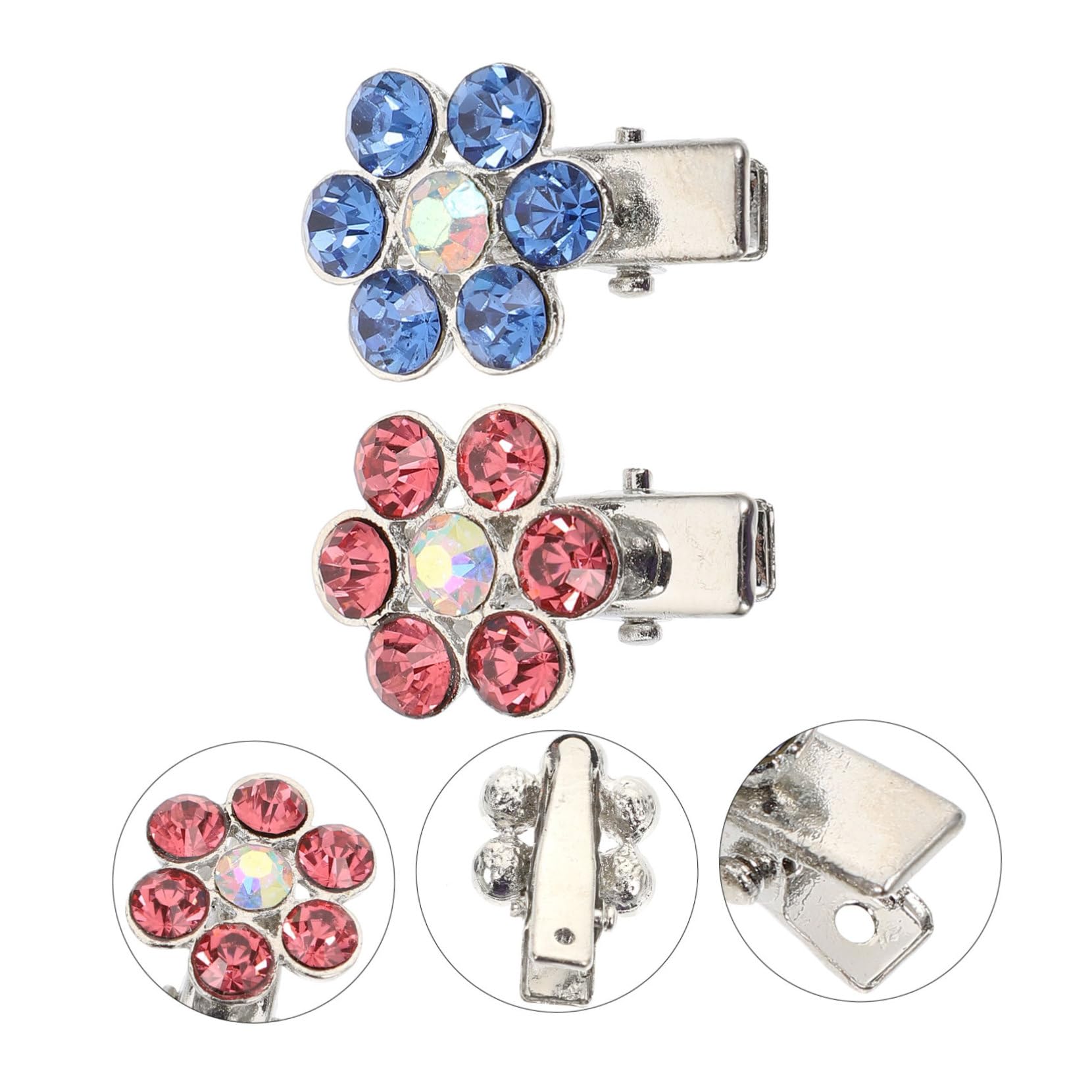 BESPORTBLE 6pezzi Fermagli Decorativi per Cani Accessori Eleganti con Testa di Cane Cristallo per Mantenere Ordine Pelo del Tuo Animale Domestico Disponibili