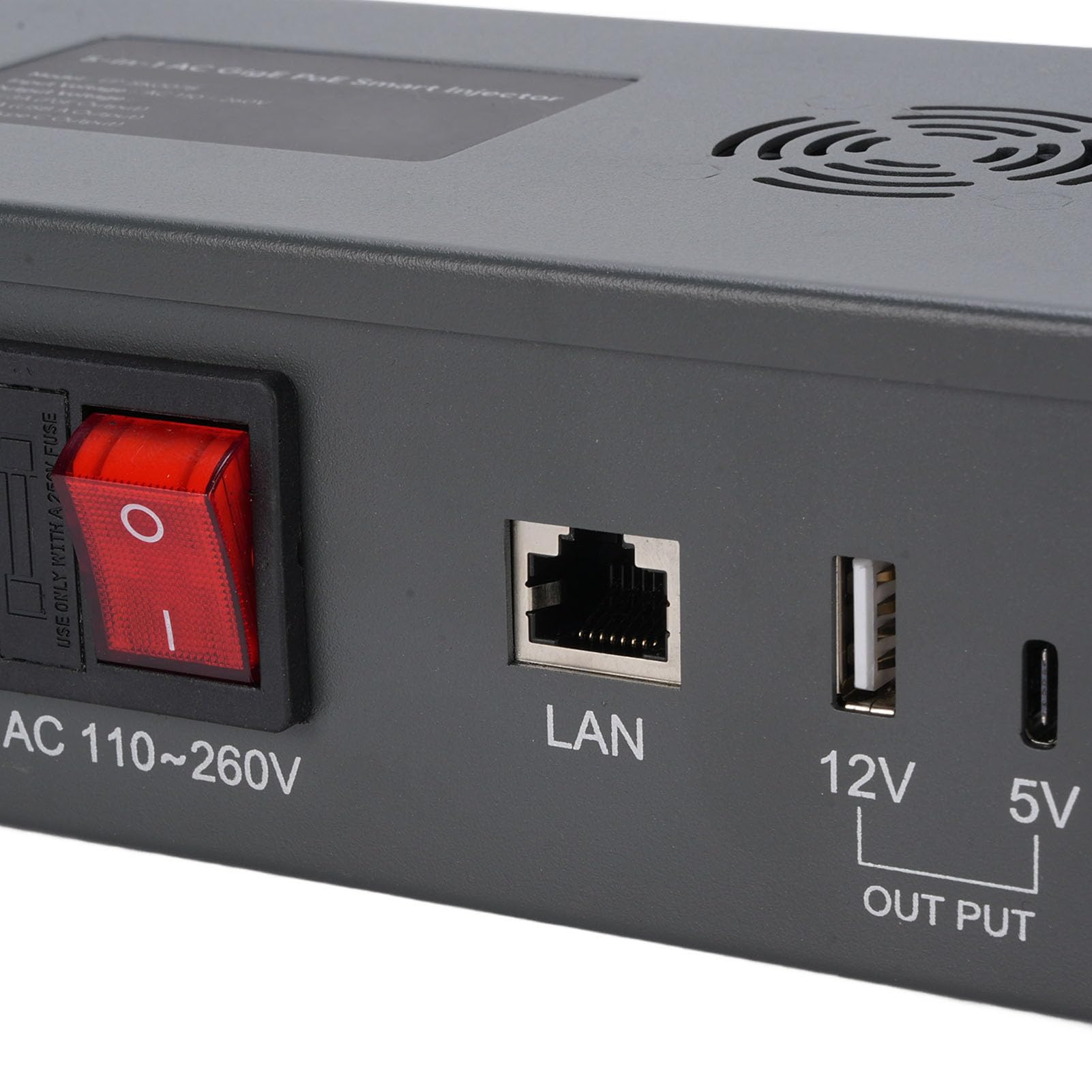 Generic Iniettore PoE Gigabit Efficiente Potenza in Uscita da 180 W per Sistemi di Terza Generazione con Protezione ESD Connessione Internet Satellitare Stabile (Spina europea)
