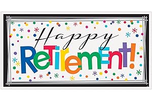 Retirement Banner: Large and Vibrant "Officially Retired" Sign