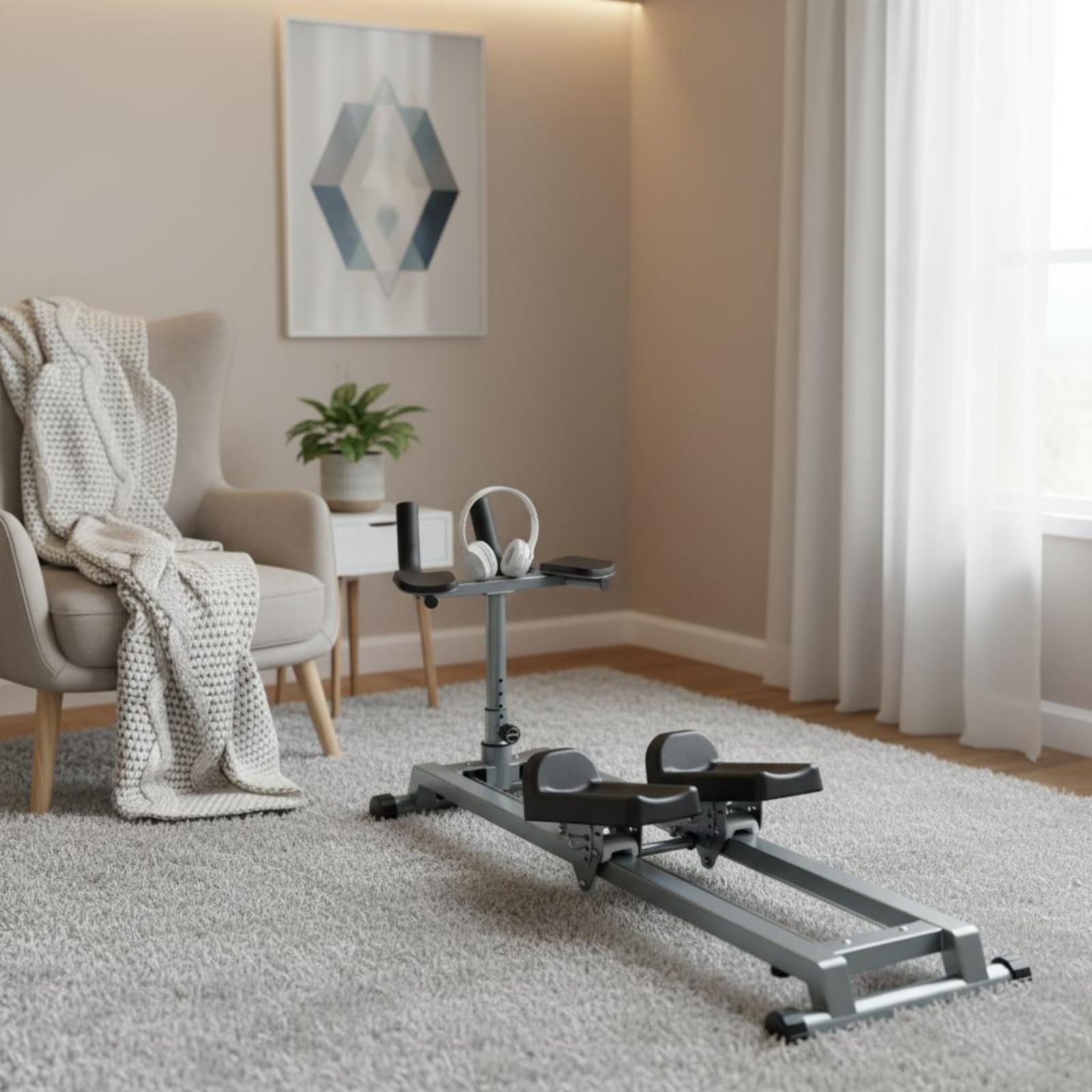 Amagogo Arrampicatore Verticale Macchina Fitness Stepper Attrezzo per Tonificazione Corpo Intero Struttura in Acciaio Compatta Movimento a Scalini