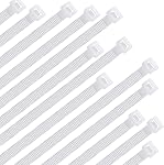 100Pcs Cable Zip Ties 80mm x 2.5mm / 3 x 0.1 Inch Self-Locking Nylon Tie,18LBS Tensile Strength,Wraps Cord Management,Plastic Micro Small Wire Ties for Home,Office,Garden,Workshop,Black 8cm x 0.25cm