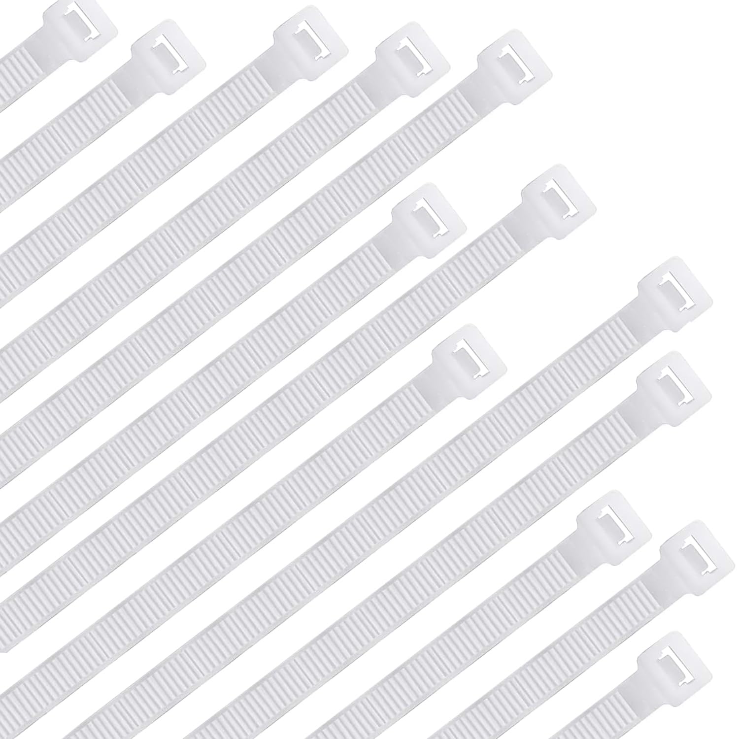 Cable Zip Ties - 100 Pack, Strong & Durable -13 Cable Zip Ties - 100 Pack, Strong & Durable -13
