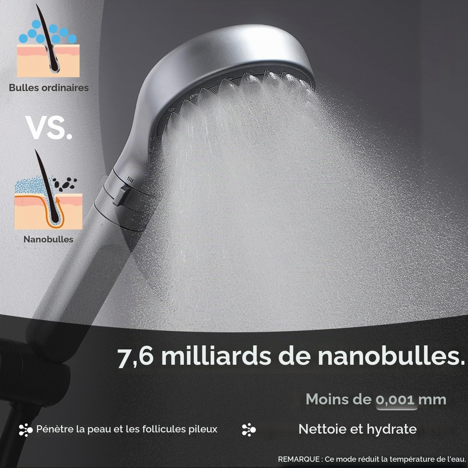 ALTHY Pommeau Douche Filtrant Haute Pression