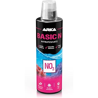 Basic N NO3 Plus Nitrate Additive for Saltwater Aquarium 473 ml for Coral