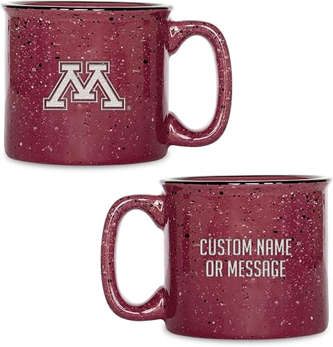 Miniatura 169 de Rico Industries NCAA Utah Utes - Taza de café personalizada de 12 onzas con logotipo grabado con láser profundo, taza de cerámica para acampar con