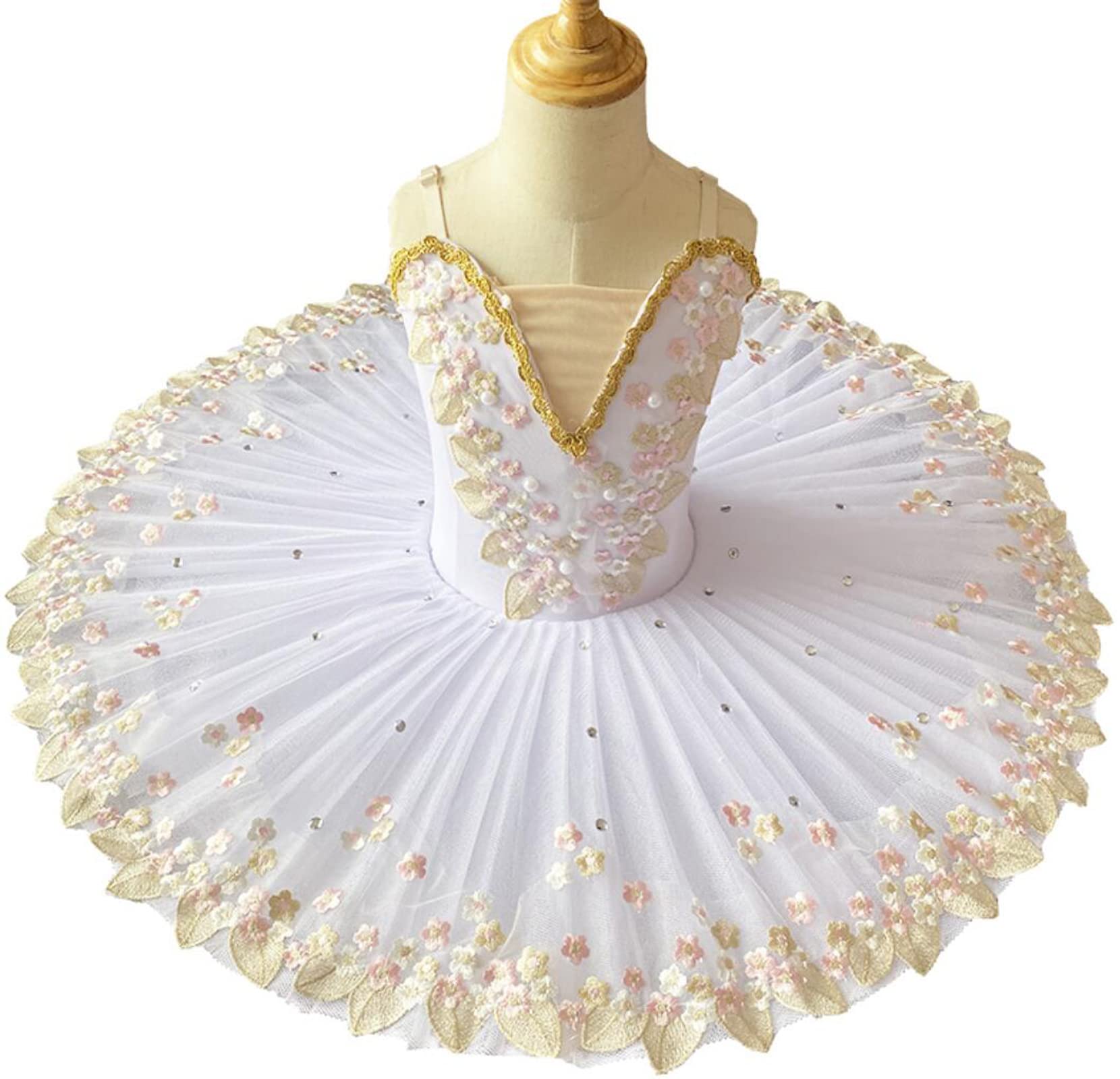 Amazon.co.jp: プロのバレエチュチュ女の子パンケーキチュチュダンス