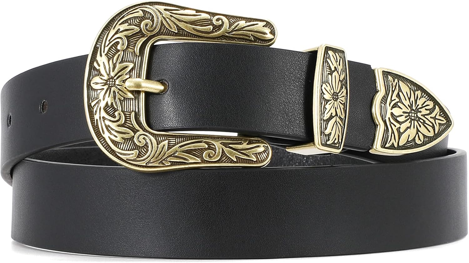 WHIPPY Western Belts for Women - Vintage Western Design Ladies Cowgirl Waist Belt for Pants Jeans Dresses
