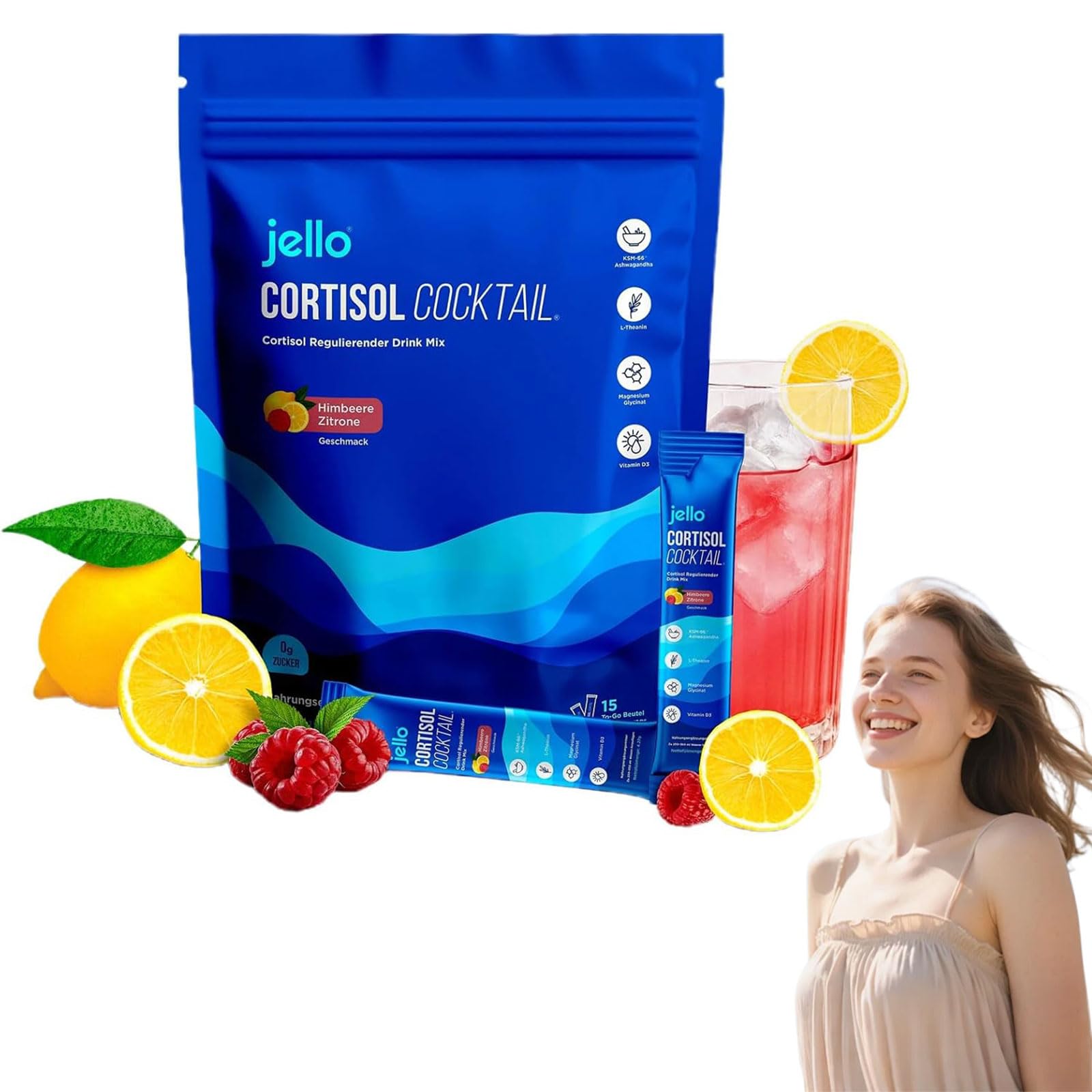 Jello Cortisol Cocktail, Nello supercalm, Try Jello Cortisol Cocktail, Super calm cortisol drink– Konzentration Steigern, Entspannt Bleiben & Stress Natürlich Reduzieren (1)