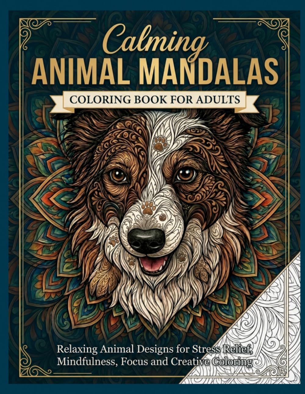 Calming Animal Mandalas: Relaxing Animal Designs for Stress Relief, Mindfulness, Focus and Creative Coloring (Mandala Collection)