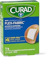 Vista 1 de Curad Flex Fabric Spot Adhesive Bandages, Bandage Diameter is 7/8" (Box of 100)