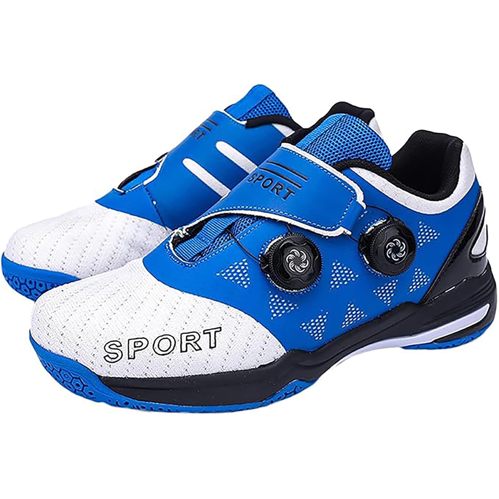 - Badminton Shoes, Men's, Tennis Shoes, Women's, Dial Fit System, For Gymnasium/Indoor Sports, Lightweight 3D Mesh, Breathable, Shockproof Sole, Anti-Slip Design, 3D Arch Support, Athletic Shoes