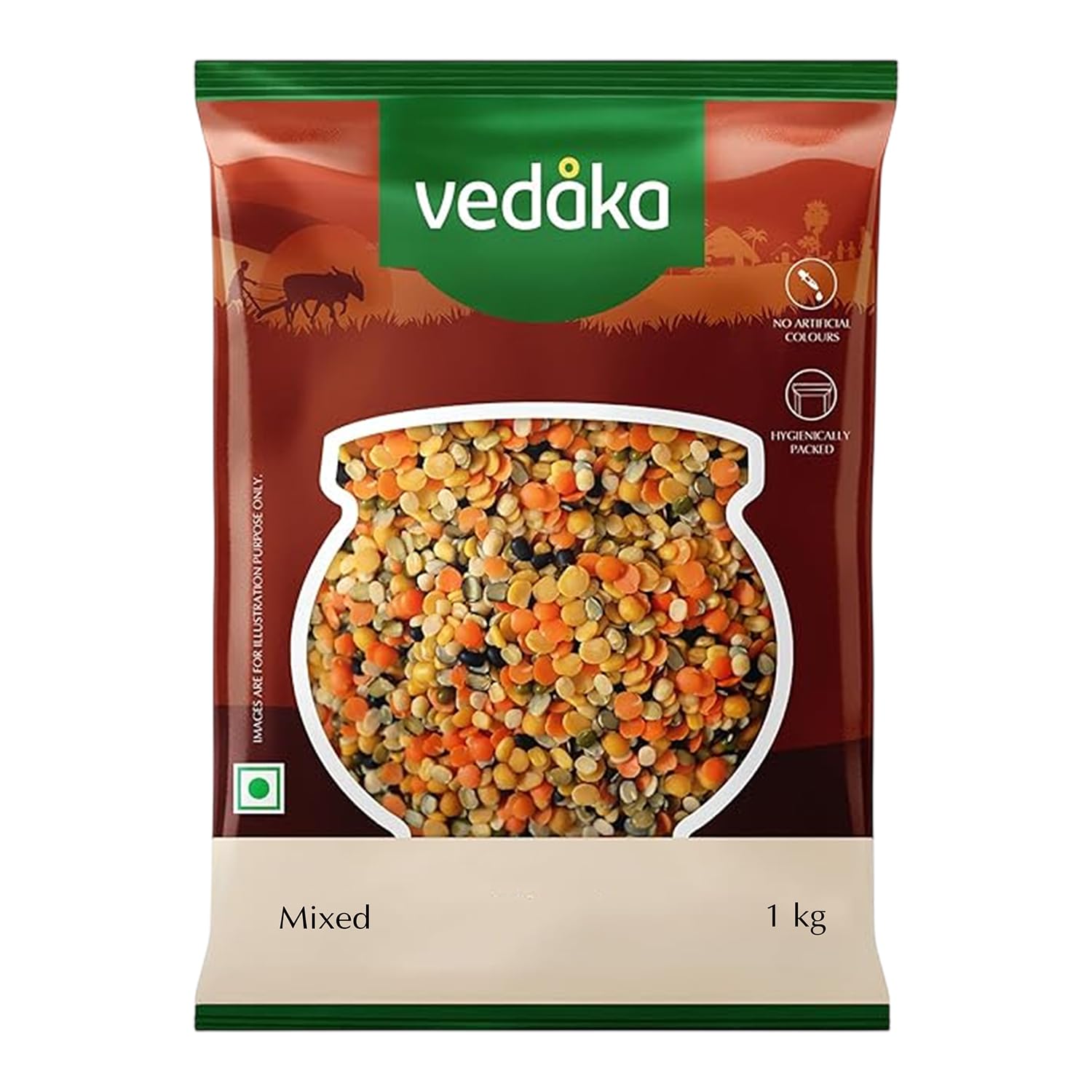 Amazon Brand - Vedaka Mixed Dal, 1kg