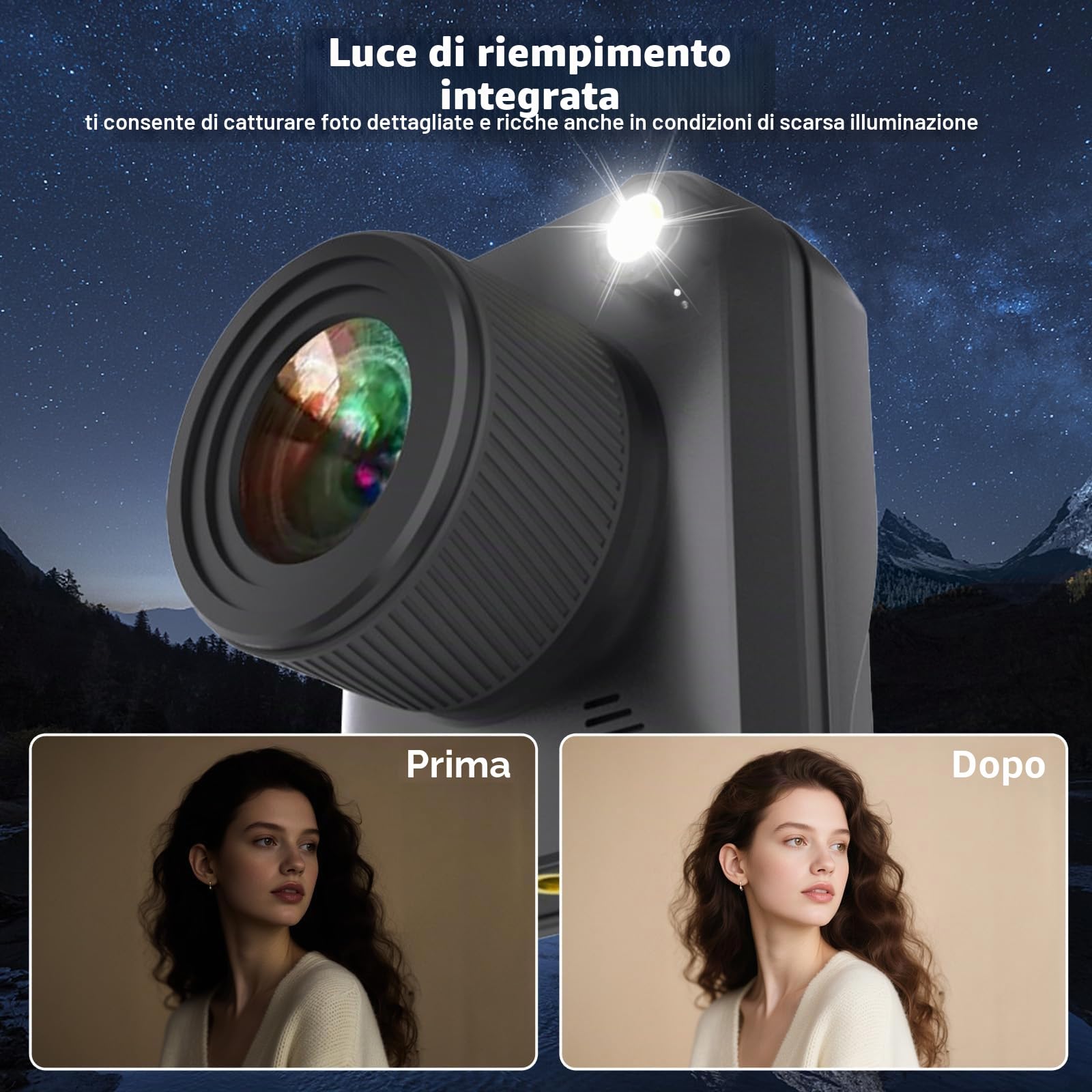 Fotocamera Time Lapse 4K, 3200 W, IP66, impermeabile, con durata della batteria di 6 mesi, scheda TF da 64 GB, schermo inclinabile da 2 pollici, registrazione macro, per lavori di costruzione, tempo e
