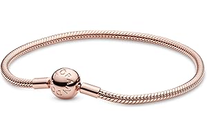 Pandora Rose Gold Smooth Rose Clasp Bracelet