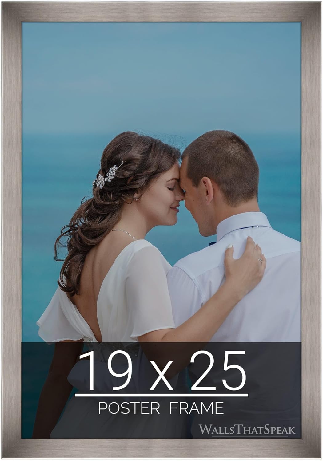 wallsthatspeak 19x25 Stainless Picture Frame for Puzzles Posters Photos or Artwork
