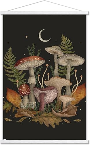 Miniatura 1 de Trends International Episodic Drawing - Autumn Mushrooms Wall Poster with Magnetic Frame