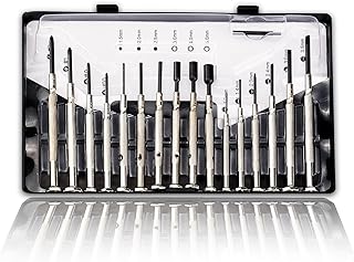 16 PCS Mini Precision Screwdriver Set - Premium Mini Screw Driver Set Kit - 16 Different Sizes of Flat Head Philips for Electronics, Toys, Computer & Watch Repair