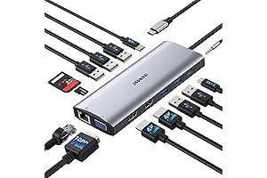 Triple-Monitor USB-C Docking Station for Enhanced Productivity