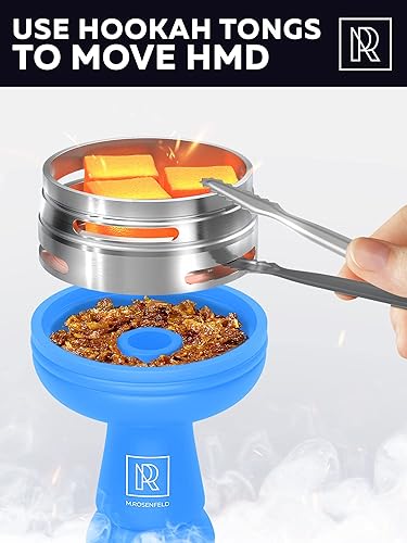 Miniatura 3 de M. ROSENFELD Juego de cuencos azules para cachimba de silicona, cuenco de cabeza de cachimba de primera calidad, cuenco para shisha, cuenco para