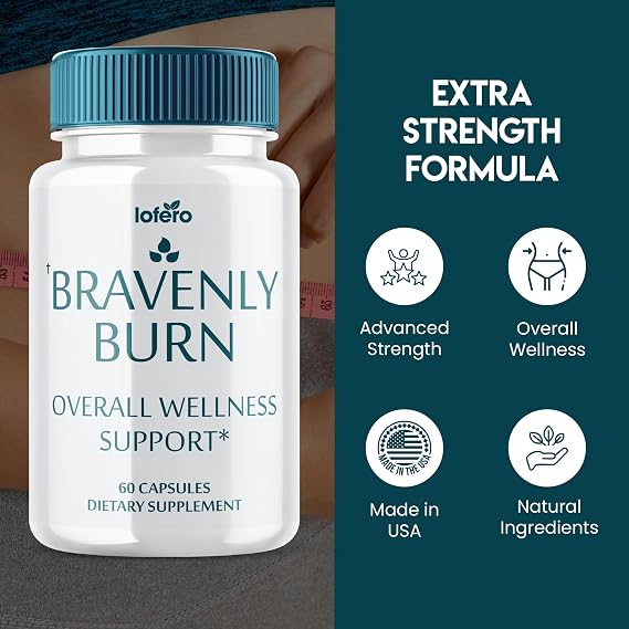 (3 Pack) Bravenly Burn, BravenlyBurn Extreme Loss Support Digestive Gut Health Supplement, Advanced Wellness Formula Pills Capsulas Premium Products Supports Blood Balance for Energy Pastillas (180ct)