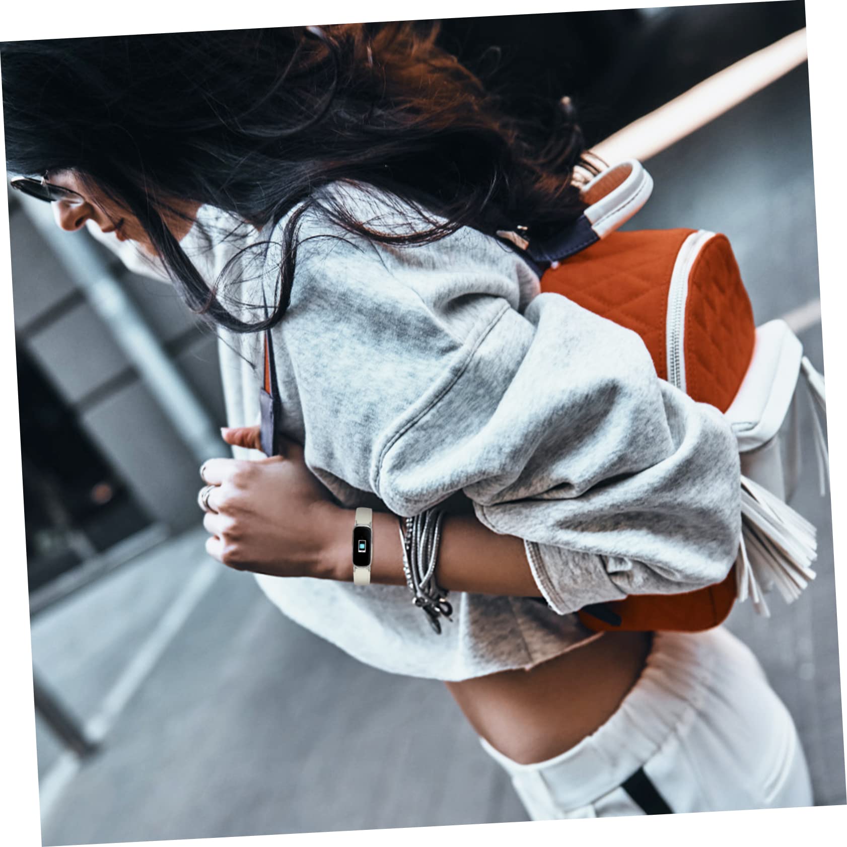 HOMSFOU 5st Geriebener Lederriemen Lederarmband Luxuriöses Damenuhren Für Damen Austauschbares Armband Dekoratives Uhrenarmband Uhrengürtel Privates Modell Edelstahl Weiß Lieferungen