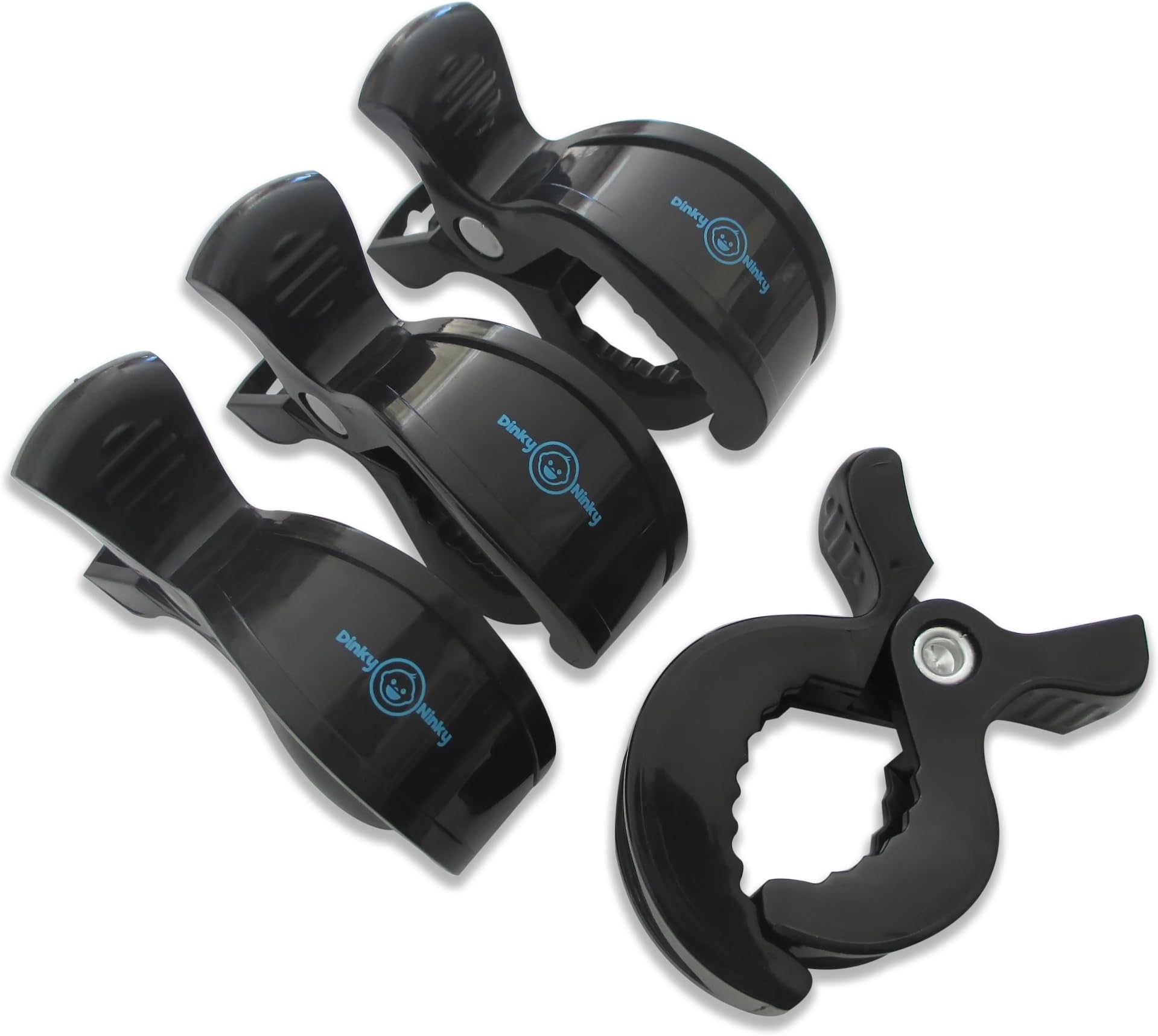 Stroller Clips to Hook Muslin Sun Shade to Canopy, Car Seat Cover Clip, Nursing Cover, Pram Toy Holder, Blanket Clamp - Best Baby Shower Registry Gift - Buggy Accessory