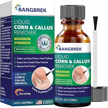 Corn Removers for Toes Liquid Salicylic Acid Corn Removal for Feet - Corn Callus Remover for Feet Extra Strength 0.45 Fl Oz