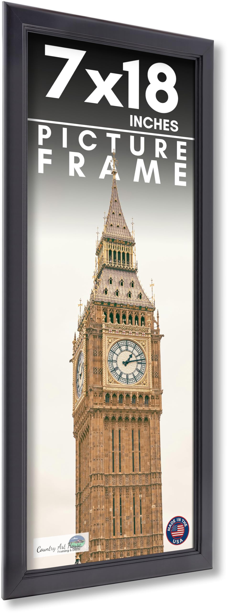 Amazon.com - 7x18 Frame Black Picture Frame - Complete Modern