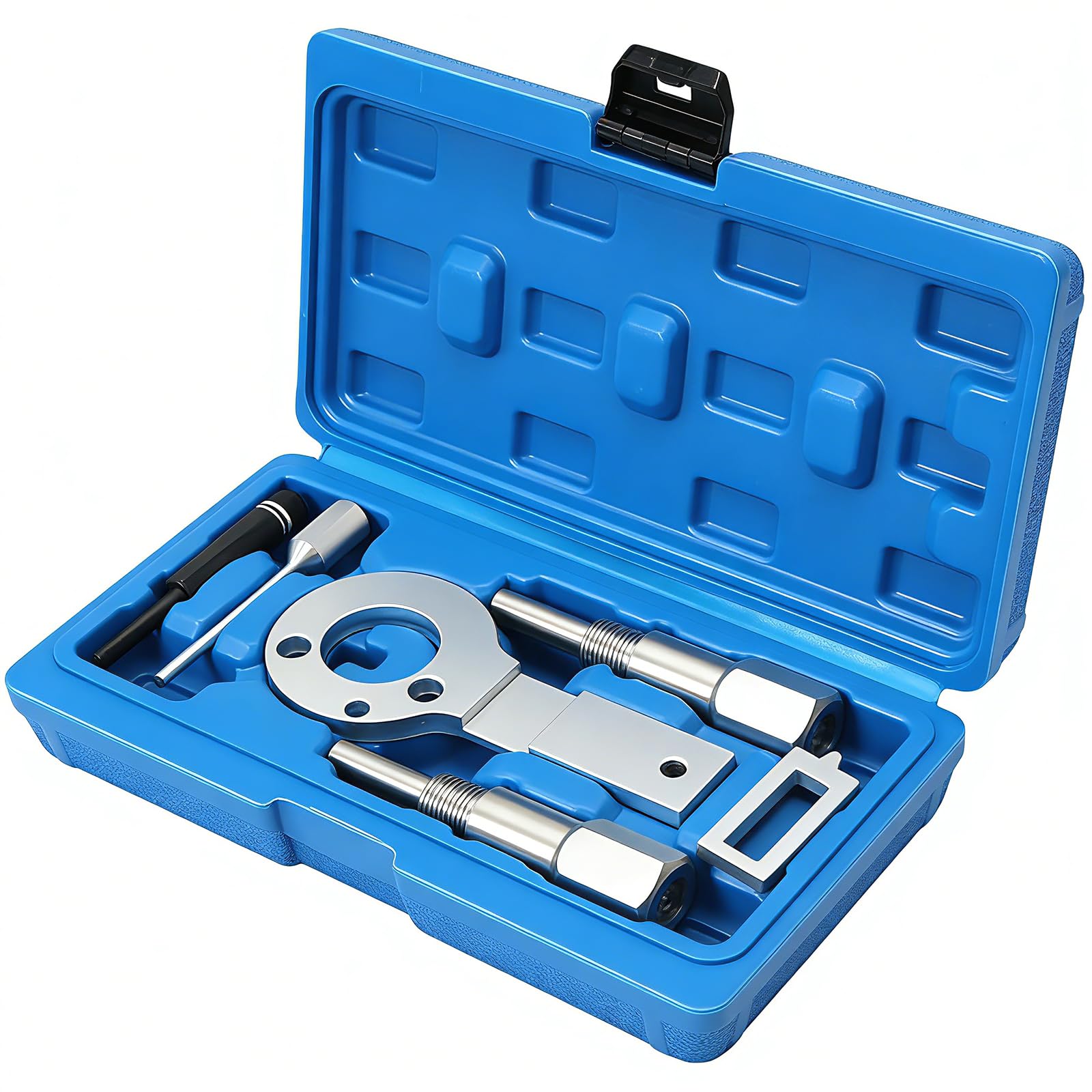 Kit di sostituzione della cinghia dentata con utensile di bloccaggio della puleggia per motori Fiat Alfa Romeo Lancia e Opel 1.6 1.9 e 2.4 JTD Multijet