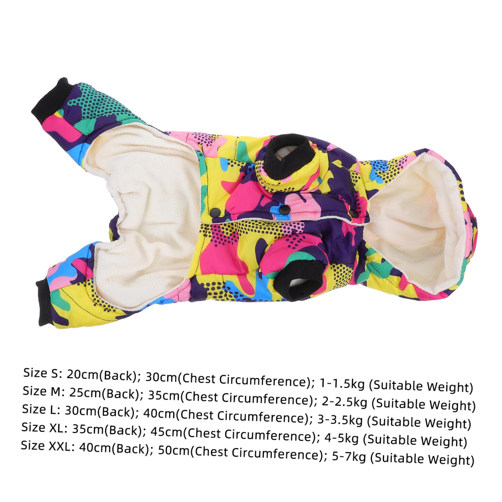Kisangel 2stücke Wärmender Hundemantel Mit Kapuze Für Winter Dicke wasserdichte Daunenjacke Im Camouflage-Design Für Vierbeinige Freunde Für Und Outdoor-aktivitäten Schwarz Mit
