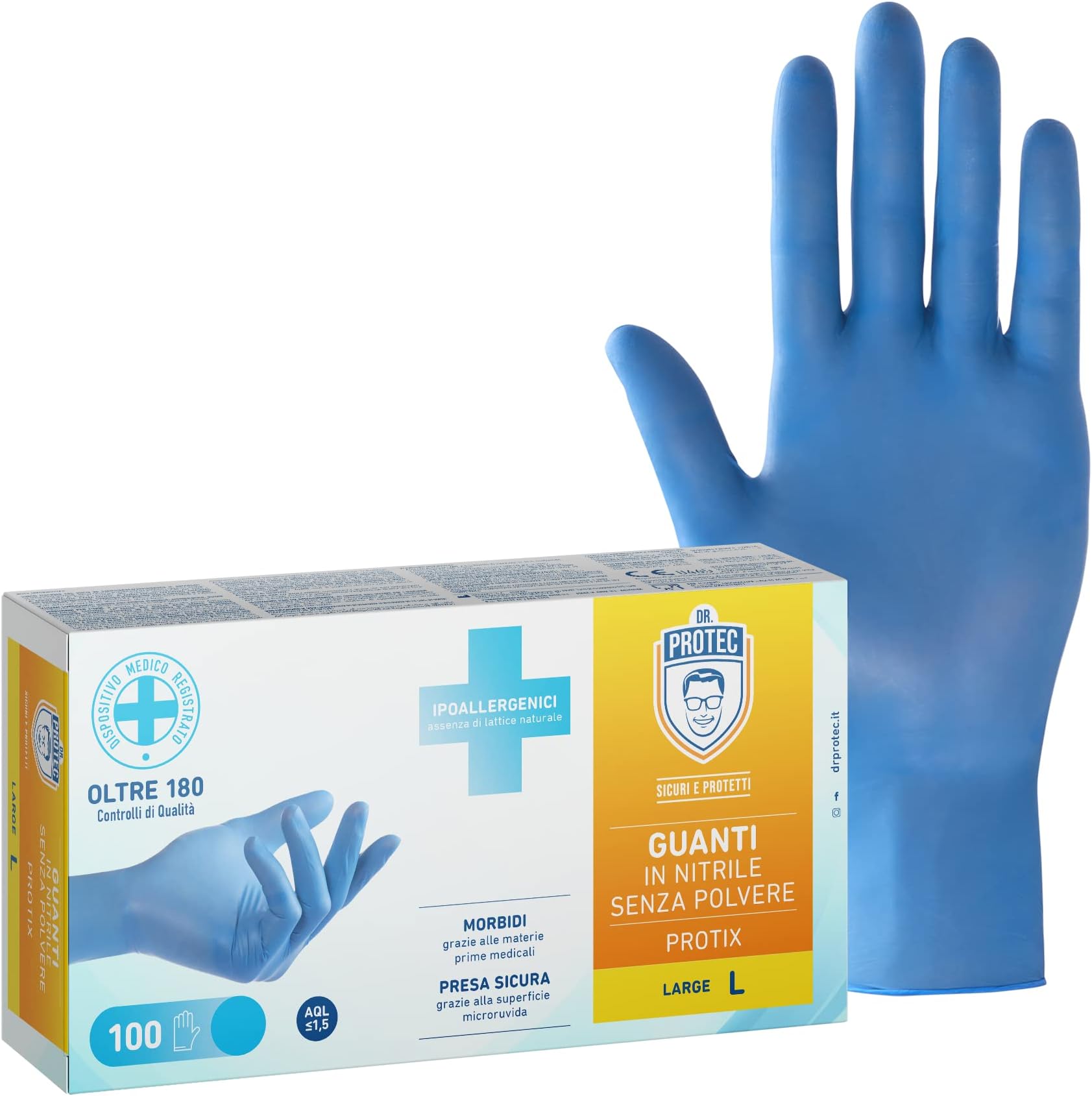 100 Guanti Rosa Taglia Piccola Guanti In Nitrile Senza Polvere Abena Classic, 100 Pezzi, Taglia XS Rosa - Per Uso Alimentare E Medico Guanti Senza Polvere
