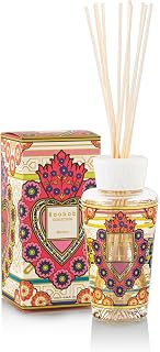 Baobab Collection Mexico Reed Diffuser Set My First, Blackcurrant Freesia Cedar Fragrance, Decorative Glass Bottle with Ex-Voto Heart Design, Home Fragrance Diffuser