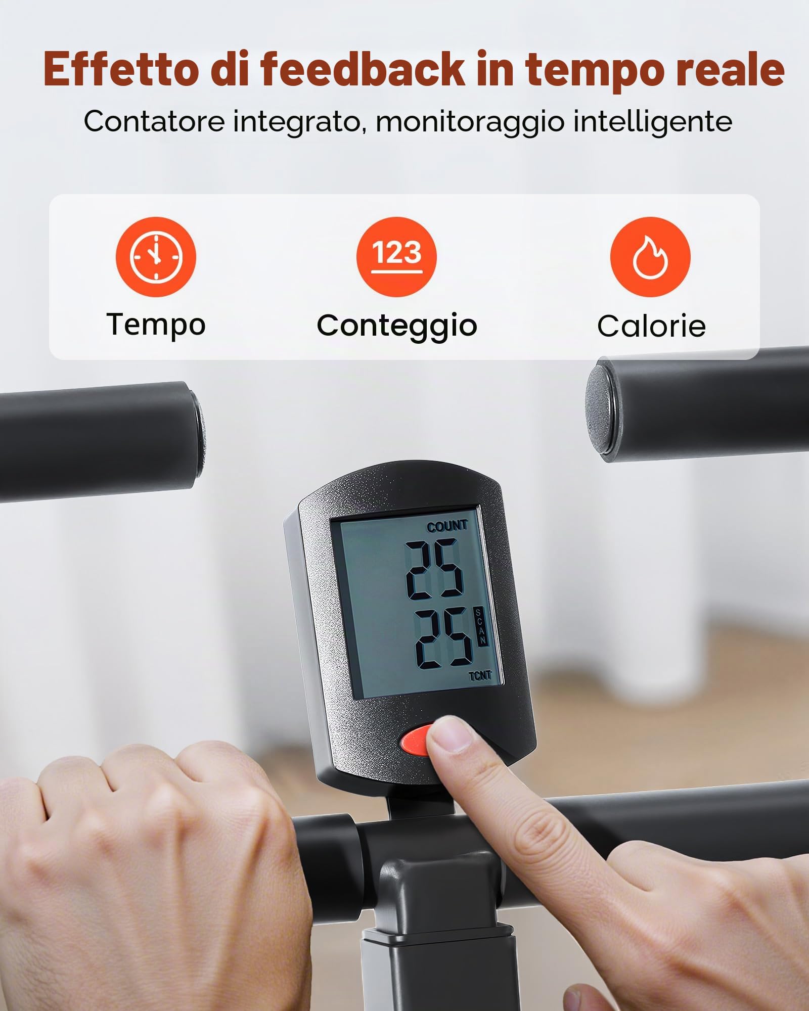 VEVOR Macchina per Squat Profondi, Attrezzo Pieghevole per Esercizi, Allenatore per Glutei con Resistenza Regolabile a 5 Livelli, Attrezzatura per Allenamento a Casa per Glutei e Gambe, Nero