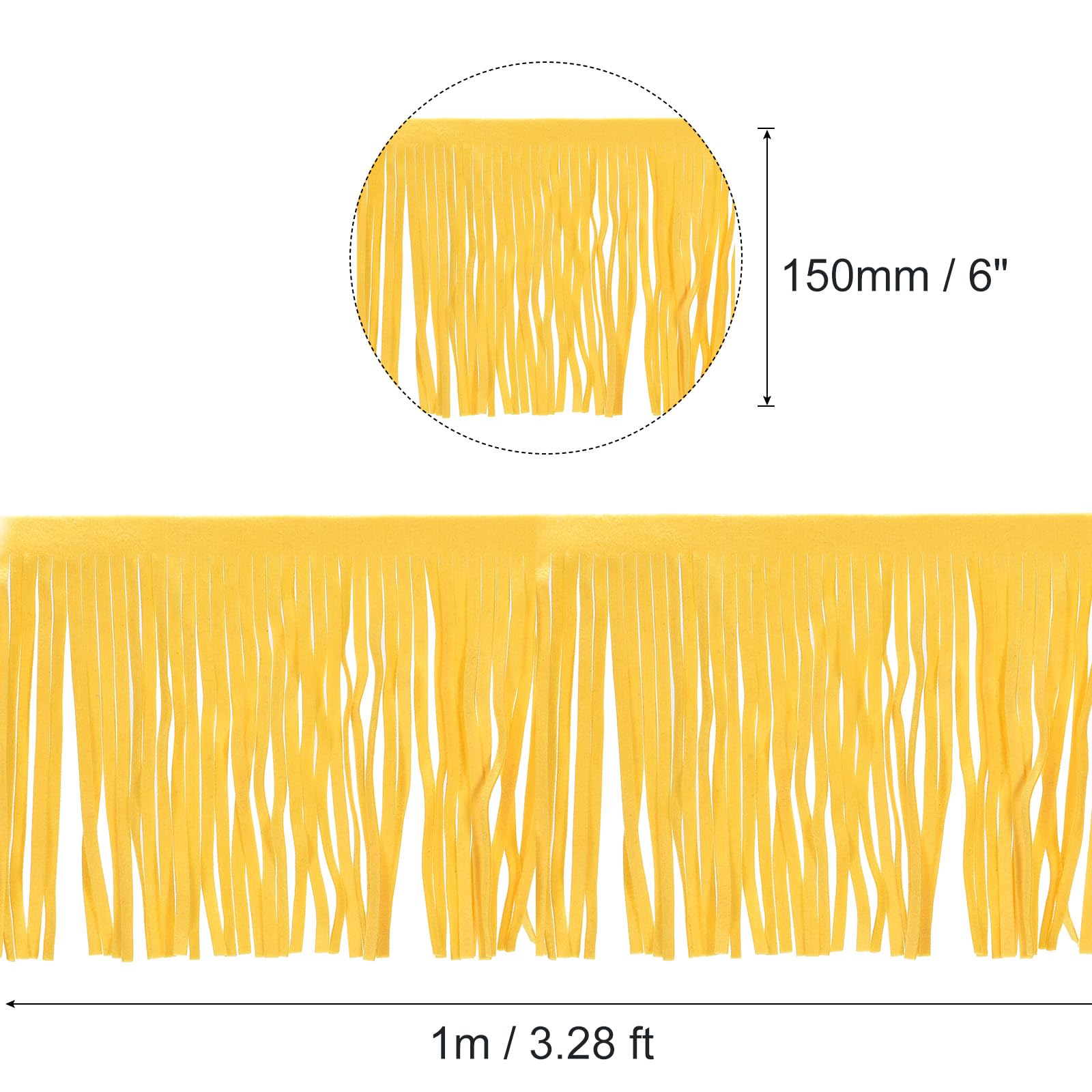 Frange In Pelle PU 1 Metro - Marrone Per Fai Da Te E Cucito - Foto 8