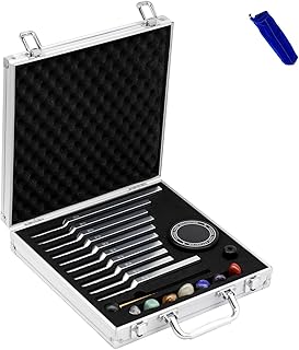 Solfeggio Tuning Forks Set, Unweighted Tuning Fork for Healing, Tuning Forks Set of 10 Include the 528 Hz, Sound Meditation Forks for Sound Healing Therapy, Reduce Stress, Energy Work Gift
