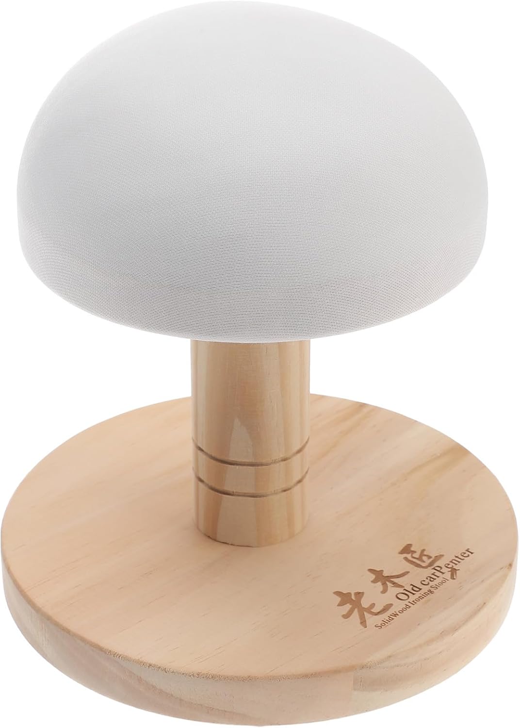 NUOBESTY Small Ironing Stool and Clothes Ironing Pad Wood Frame Household Dry-Cleaning Gray White Random for Sleeve Pressing and Garment Care Random Color