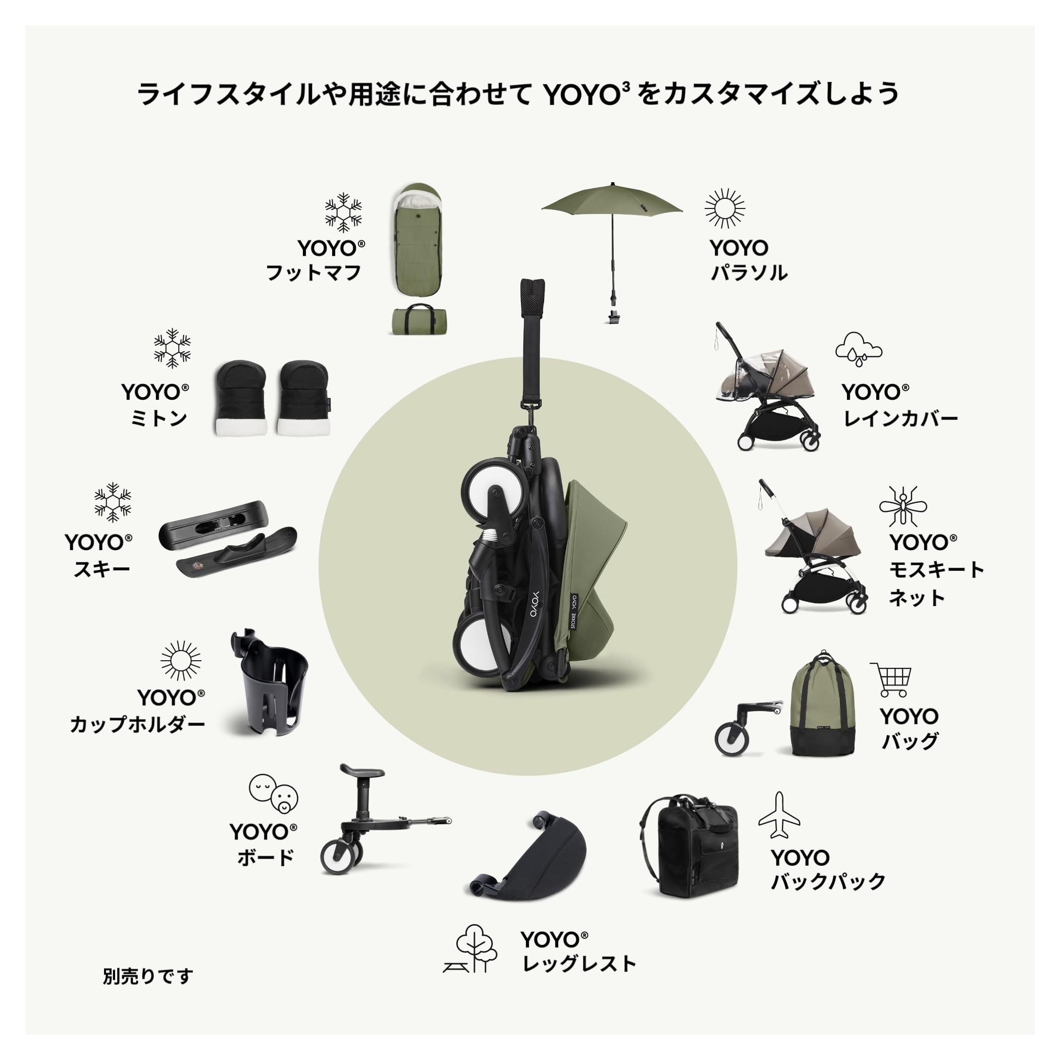 Amazon | Stokke(ストッケ)【公式】YOYO ヨーヨー ベビーカー 専用