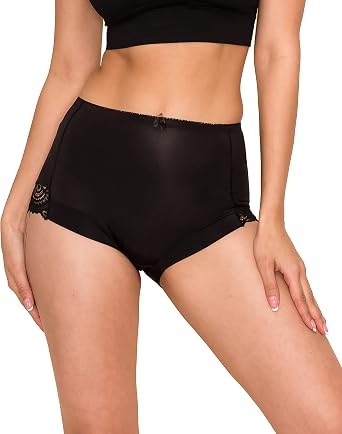 Barbra Lingerie Womens Briefs Underwear Tummy Control Panties S-Plus Size 4 Pack Girdle Panty